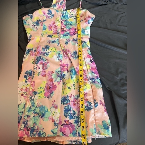 CANDIES razor back Floral Mini Dress Size 11 - Picture 3 of 7